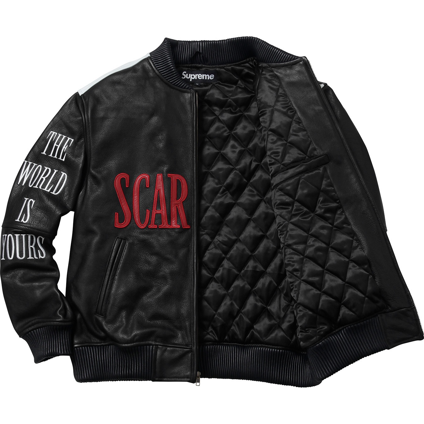 Scarface™ Embroidered Leather Jacket view 5
